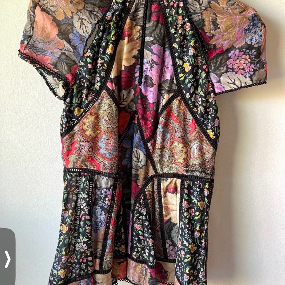 Zimmermann Floral Patchwork Top - image 4